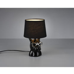 Iperbriko - Lampada Da Tavolo Dosy Ceramica Nero Ø18 cm Trio Lighting