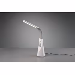 La lampada da tavolo VENTO dell'azienda Trio Lighting è realizzata in plastica bianca con braccio flessibile. Sorgente lumino ...
