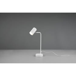Iperbriko - Lampada Da Tavolo Marley Bianco e Spot Cilindrico H45 Trio Lighting