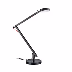 La lampada da scrivania AMSTERDAM di Trio Lighting é realizzata interamente in metallo di colore nero. Il braccio snodabile e ...
