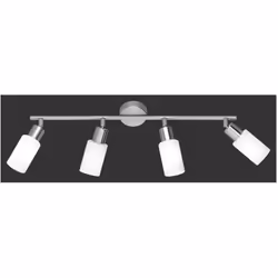 La lampada da soffitto MARS di Trio Lighting presenta una struttura in metallo di colore nichel opaco composta da base rotond ...