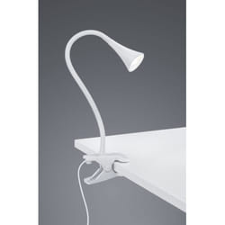 Iperbriko - Lampada da Scrivania Led Viper Bianco Con Pinza H35 cm Trio Lighting