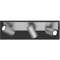Iperbriko - Lampada da Soffitto 3 Faretti Spot Orientabili Marley Nichel Trio Lighting