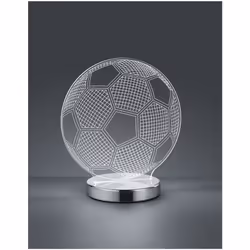 Questa lampada da tavolo della collezione BALL di Trio Lighting è composta da una base rotonda in metallo cromato e diffusore ...