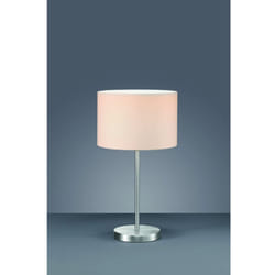 Lampada da Tavolo Hotel Metallo Paralume Bianco Ø30 cm Trio Lighting