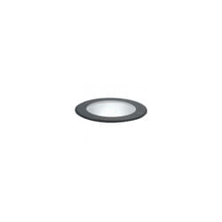 Lampada da incasso pavimento in alluminio pressofuso, vetro infrangibile, IP65, 40W nero