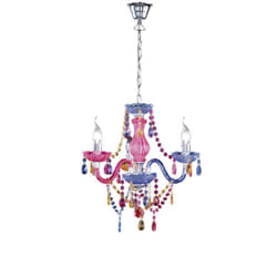 Lampadario 3 Bracci Lüster Multicolor Pendenti Decorativi Trio Lighting