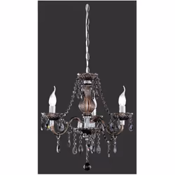 Il lampadario Lüster di Trio Lighting è composto da una struttura in metallo cromato e 3 bracci rivolte verso l'alto con port ...