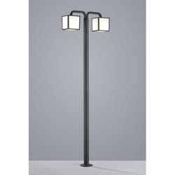 Lampione da Giardino 2xE27 Cubango Antracite IP54 Trio Lighting