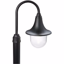 Struttura in termoplastico, diffusore in termoplastico trasparente. Parabola riflettente in alluminio. Adatta per lampade ad  ...