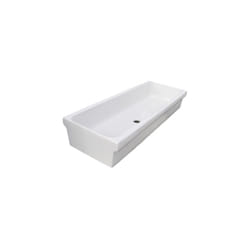 Lavabo a canale in ceramica 90x45x20 cm