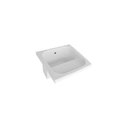 Lavatoio in ceramica con strizzatoio 60x60 cm