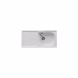 Lavello da incasso in ceramica per mobile sottolavello. Reversibile. Dimensioni: 90 x 45 x 23 cm.(DianFlex) Lavello da incass ...