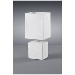 Iperbriko - Lumetto Ping Base Ceramica Bianca con Paralume Quadrato Trio Lighting