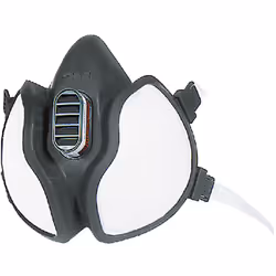 Offre una protezione confortevole ed efficace contro pericoli di vapori organici e particelle di polvere. Viene gettata quand ...