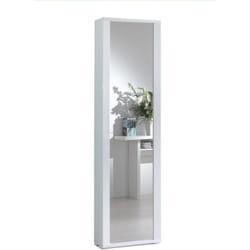 Mobile Con Anta Telaio a Specchio Sette Ripiani bianco specchio cornice bianco