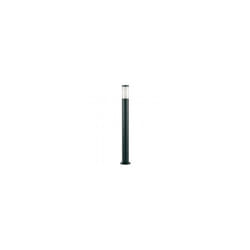 Palo in Alluminio Pressofuso con Diffusore Opalino - Altezza 180mm, Diametro 60mm - IP43, 25W nero
