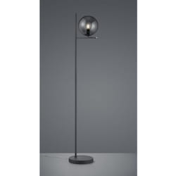 Iperbriko - Piantana Sfera Vetro Fumé Antracite H150 cm Pure Trio Lighting