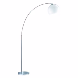 La piantana BRASILIA di Trio Lighting presenta una base rotonda e una struttura ad arco molto sottile in metallo finitura cro ...