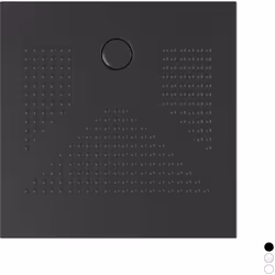 Piatto doccia quadro in ceramica, altezza 3 cm. Foro Diam. 90 mm. Con antiscivolo. Disponibile in finitura bianco lucido, bia ...