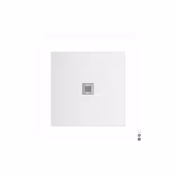 Piatto doccia quadro ultra piatto H. 2,7 cm in resina minerale rivestito in gelcoat Il piatto doccia quadrato Sabbia 90x90 cm ...