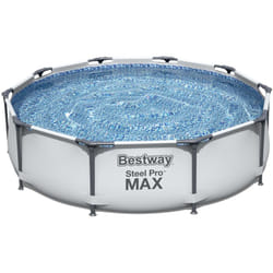Iperbriko - Piscina Fuori Terra Rotonda Steel Pro Max Con Pompa Filtro