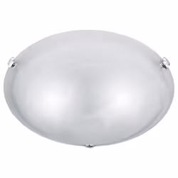La lampada da soffitto ADRIAN di Trio Lighting presenta un diffusore rotondo in vetro bianco con ferma vetro di colore nichel ...