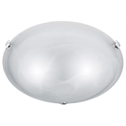 Iperbriko - Plafoniera 2 Luci Vetro Bianco Adrian Ø40 cm Trio Lighting