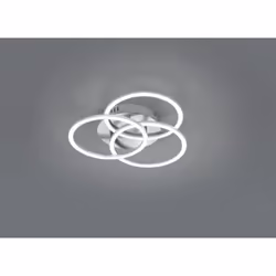 La plafoniera CIRCLE del brand Trio Lighting presenta una struttura in metallo di colore nichel opaco composta da 3 diffusori ...
