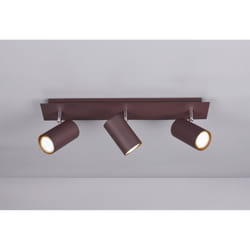 Plafoniera 3 Spot GU10 Orientabili Marley Ruggine Trio Lighting