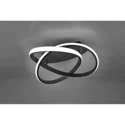 Plafoniera Course Antracite Spirale Led 18w Dimmerabile Ø45 cm Trio Lighting