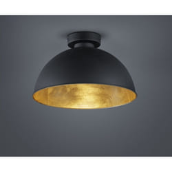 Iperbriko - Plafoniera Cupola Jimmy 1xE27 Nero e Oro Ø31 cm Trio Lighting