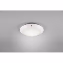 La plafoniera CAMARO di Trio Lighting è composta da una struttura rotonda interamente in plastica finitura bianco opaco diame ...
