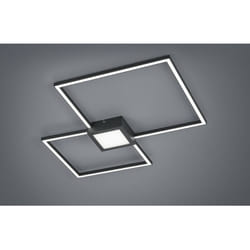 Plafoniera Hydra Doppio Quadrato Led 28w Antracite L65 cm Dimmerabile Trio Lighting