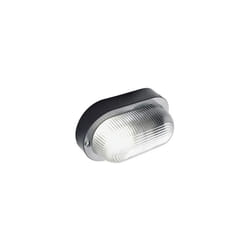Iperbriko - Plafoniera In Resina linea echo ovale nero