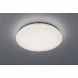 La lampada da soffitto POTZ di Trio Lighting presenta una struttura rotonda realizzata in plastica finitura bianca diametro 5 ...