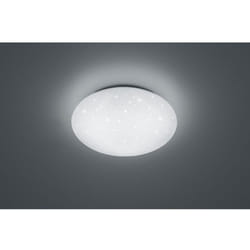Plafoniera Led IP44 Dimmerabile Putz Bianco Glitter Ø37 cm Trio Lighting