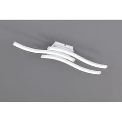 Plafoniera Moderna 3 Bacchette Ondulate Led 4000k Route Bianco Trio Lighting