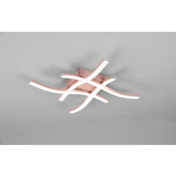 Iperbriko - Plafoniera Moderna Design Hashtag Route Oro Rosa Led 4000k Trio Lighting