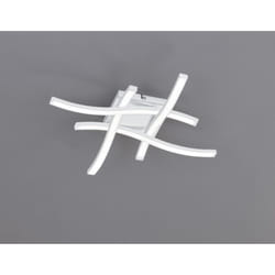 Plafoniera Moderna Route 4 Bacchette Led 4000k Bianco Trio Lighting