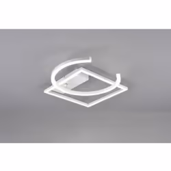 La plafoniera PIVOT di Trio Lighting presenta uno struttura in metallo finitura bianco opaco. Il diffusore è composto da due ...