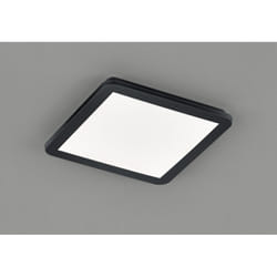 Plafoniera Quadrata Camillus Led Dimmerabile Nero IP44 30x30 cm Trio Lighting
