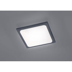 Plafoniera Quadrata Da Esterno Trave Led IP54 Antracite 25x25 cm Trio Lighting