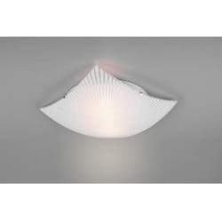 Iperbriko - Plafoniera Quadrata Vetro Trasparente Elisa 2xE27 Trio Lighting