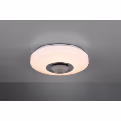 La lampada da soffitto MAIA di Trio Lighting ha una struttura rotonda realizzata interamente in plastica bianca, bluetooth e  ...