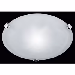 La lampada a plafoniera ADRIAN di Trio Lighting presenta un diffusore rotondo in vetro bianco con ferma vetro di colore niche ...