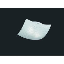Iperbriko - Plafoniera Signa Vetro Bianco Decori Firma 40x40 cm Trio Lighting