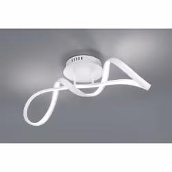 La plafoniera da soffitto PERUGIA di Trio Lighting presenta uno struttura in metallo di colore bianco opaco. Il diffusore a L ...