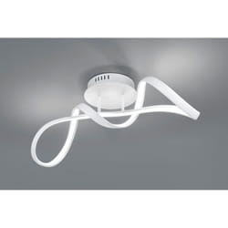 Plafoniera Soffitto Perugia Design Fiocco Bianco Led Dimmer 4000k Trio Lighting