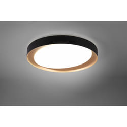 Plafoniera Zeta Led Dimmerabile Ø48 cm Nero e Oro Trio Lighting
